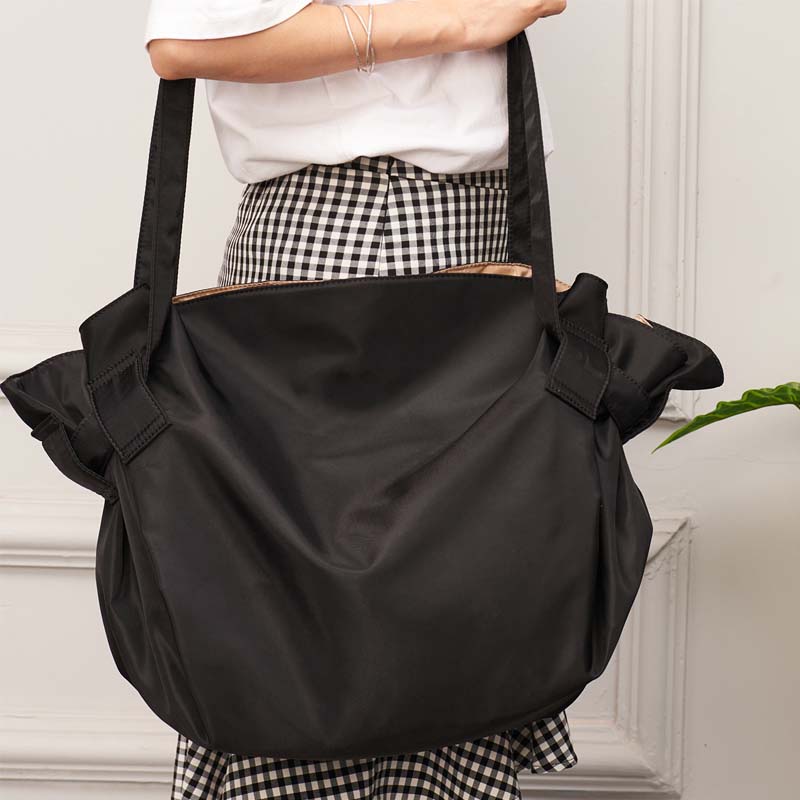 Oppbevaringsveske med stor kapasitet, skulder- og skulderveske