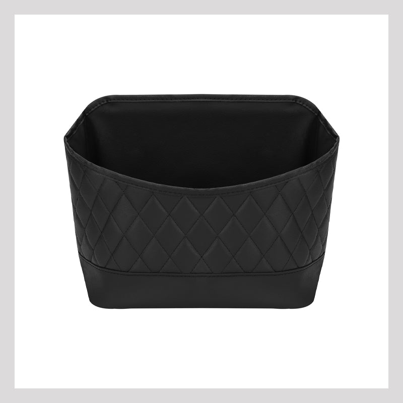 🚗 Oppbevaringsnett i skinn i midten av bilsetet - stor kapasitet, holder bilen ryddig og ordentlig 💼