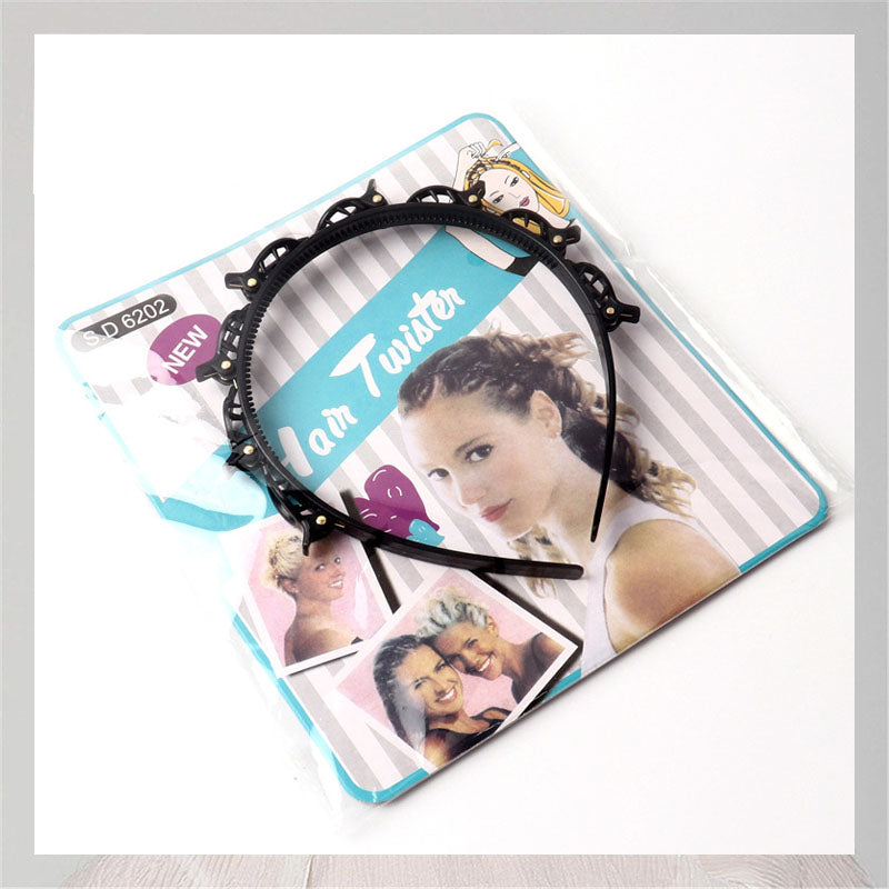 Flerlags hult vevd pannebånd, hårbånd