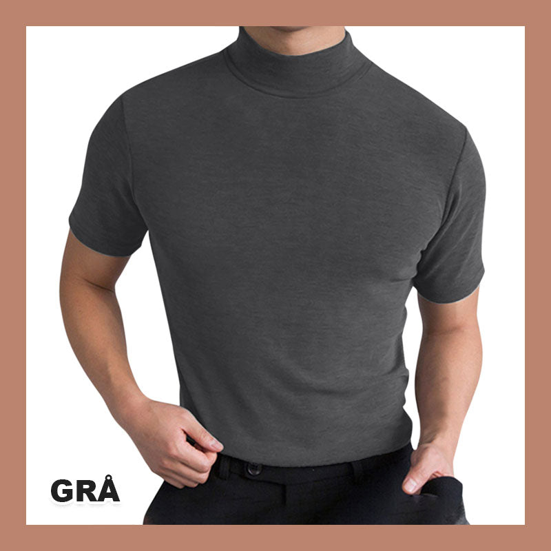 T-Skjorte Med Turtleneck Slim Fit For Menn
