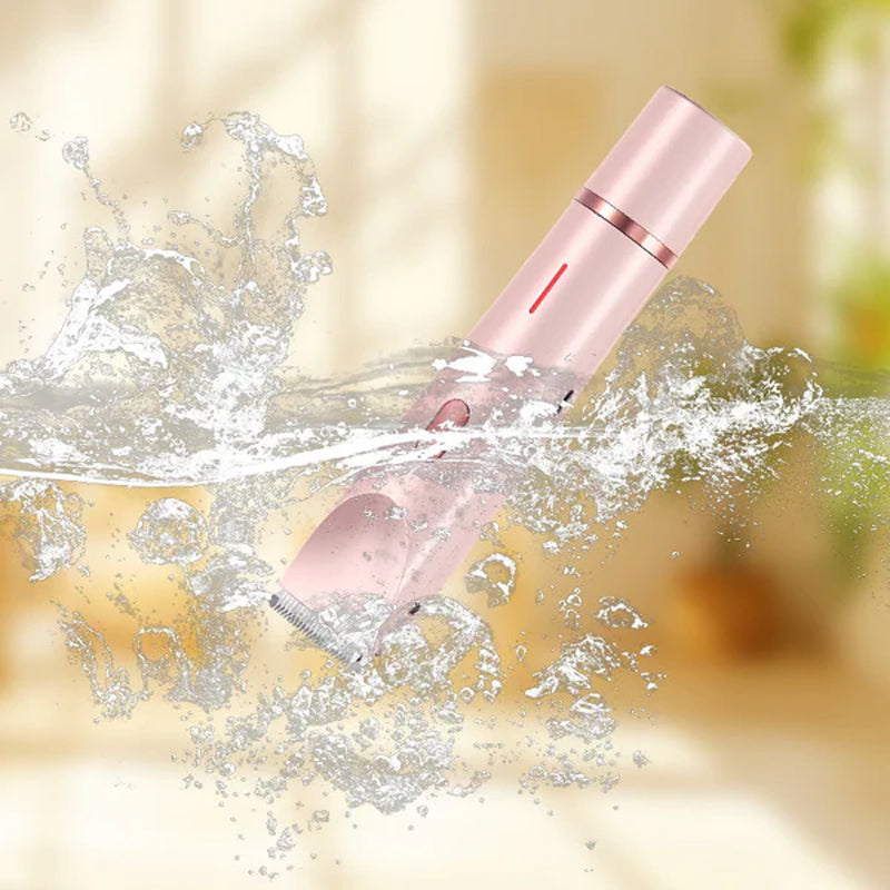 IPX7 vanntett barbermaskin med to barberhoder for kvinner