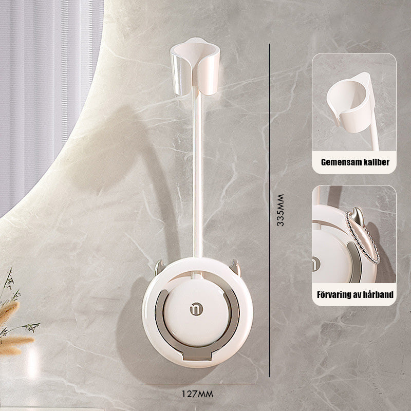 Håndfri hårfønerholder for late mennesker