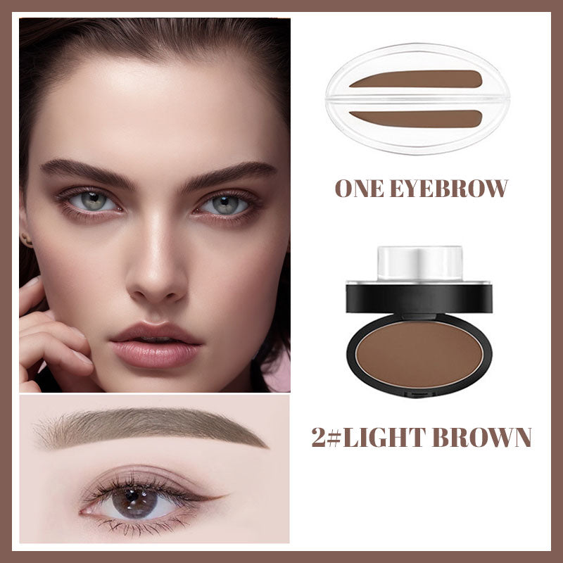 Stempeløyenbrynspudder, vanntett, svettebestandig og klissfri