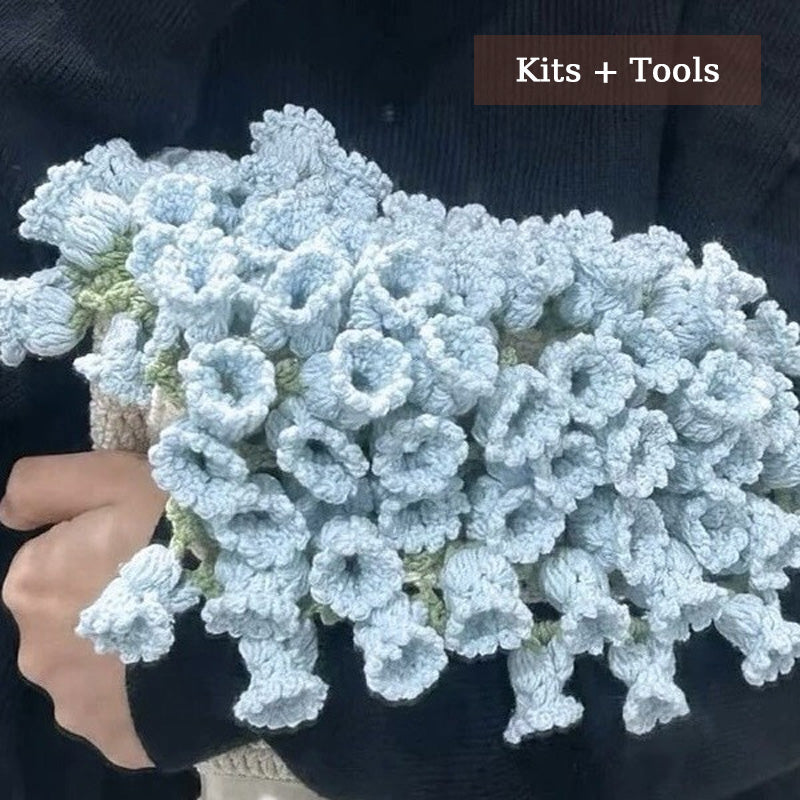 Teppe med rosebukett (ferdig produkt og materialpakke tilgjengelig)