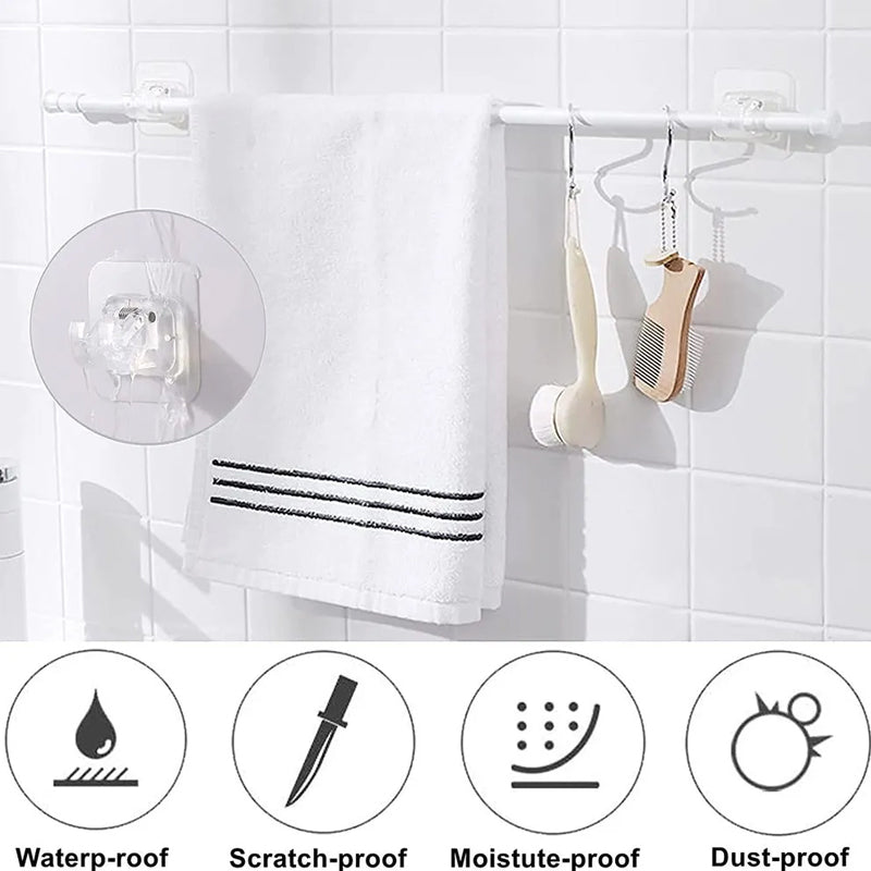 Spikerfrie justerbare stangbrakettholdere (2 stk.)