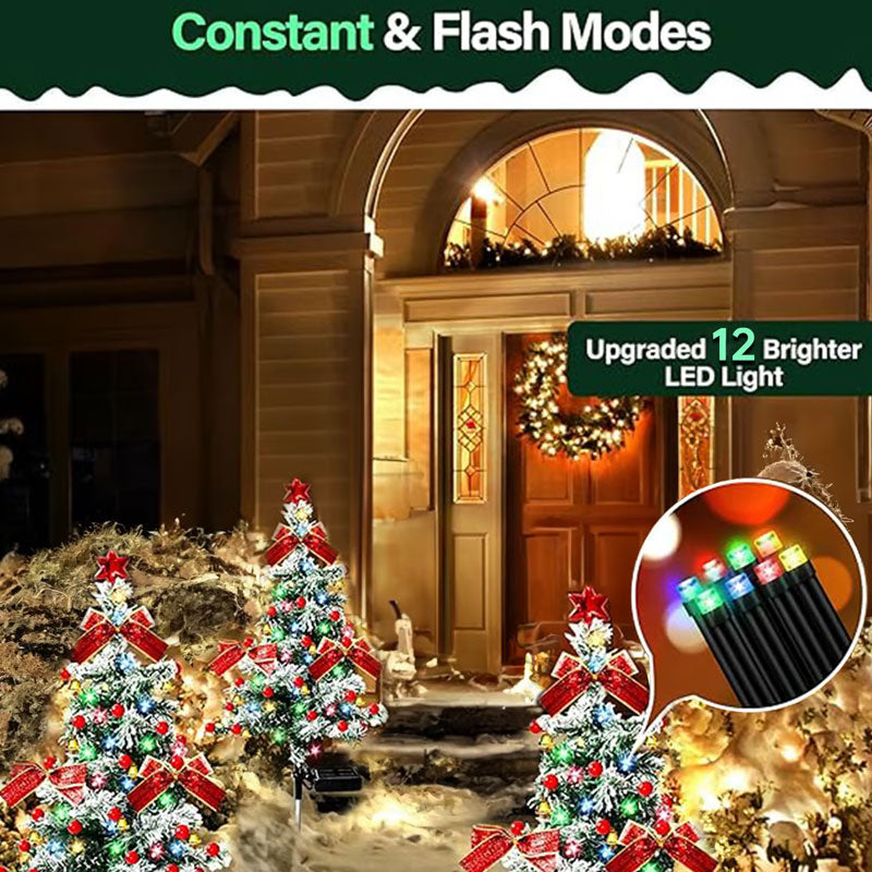 Solcelledrevne juletrelys utendørs dekorasjon vanntett