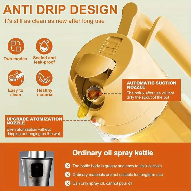 💥Hot Sale 49% OFF💥Spray & Pour Glass Oil Bottle