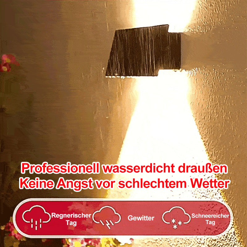 Solcelledrevet vegglampe