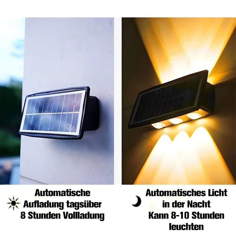 Solcelledrevet vegglampe