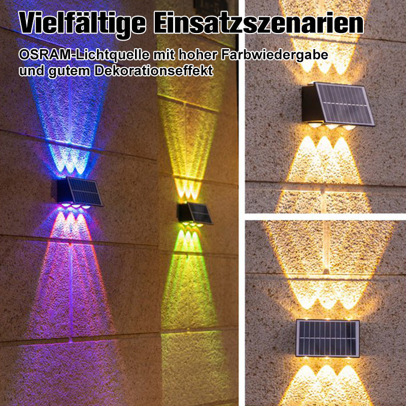 Solcelledrevet vegglampe