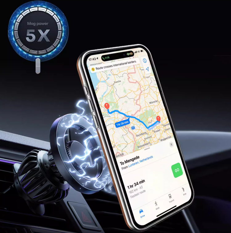 Magnetisk telefonveske med oljevoks