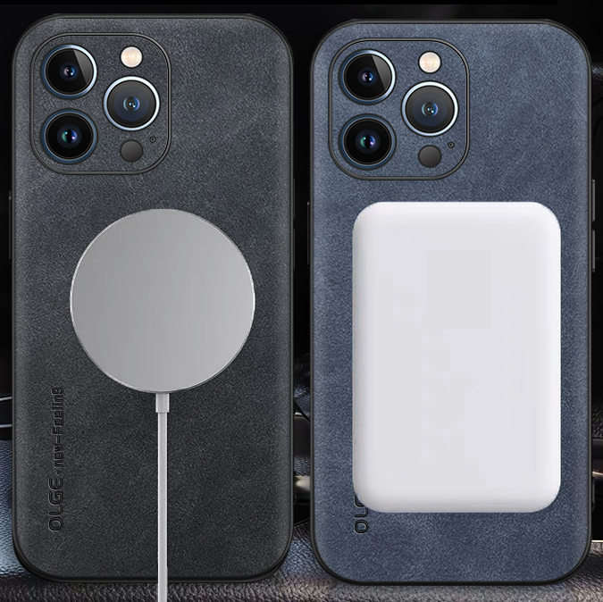 Etui i ekte lær - slank design og MagSafe-kompatibel