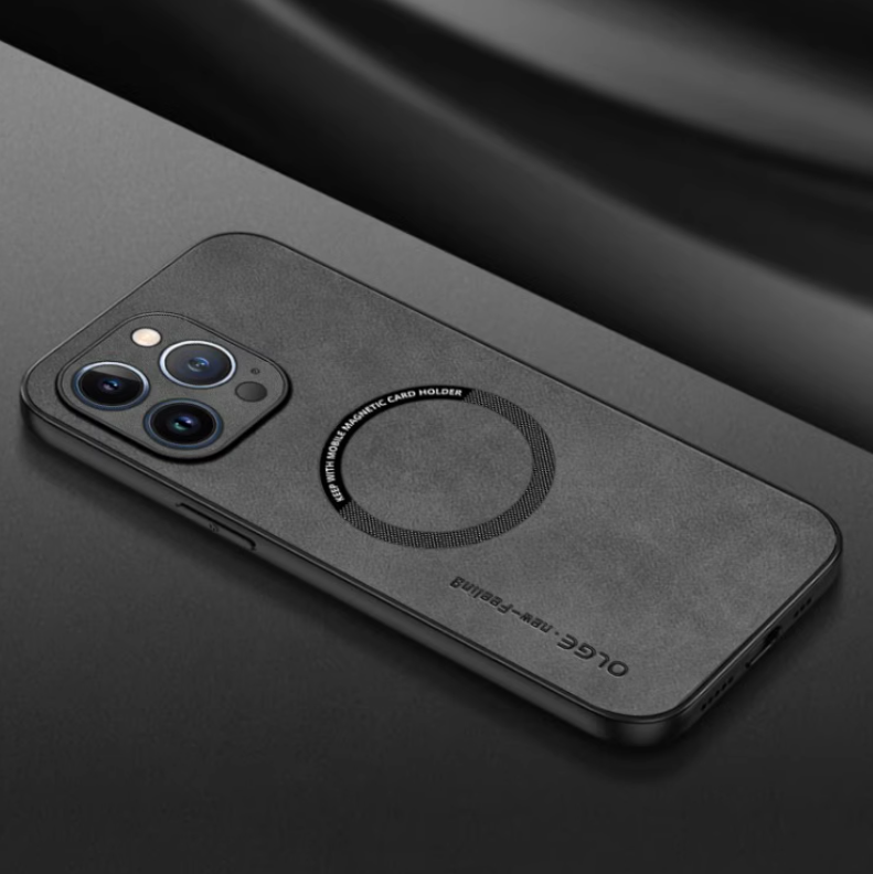 Etui i ekte lær - slank design og MagSafe-kompatibel