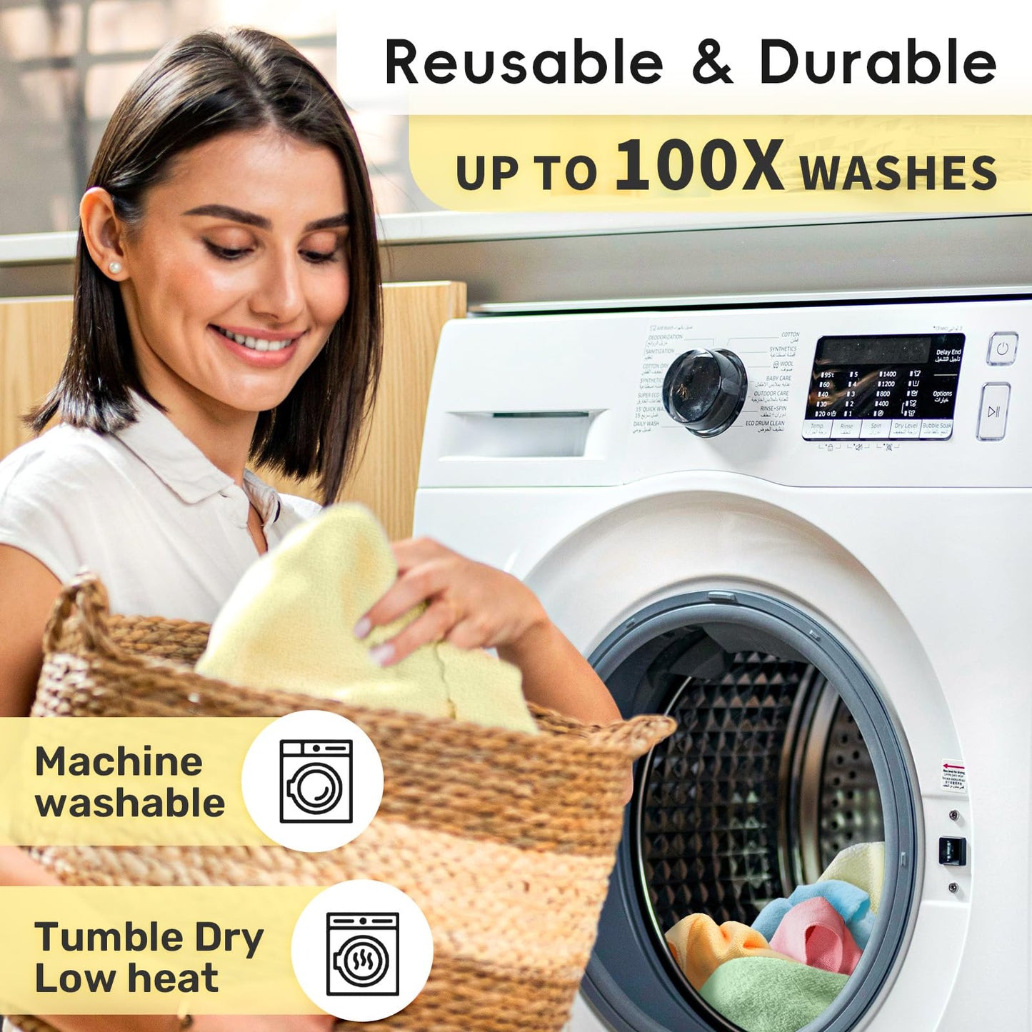 🧼🌀 Mikrofiber Rengjøringskluter Rulle