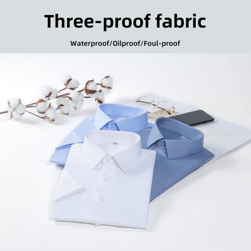 ✨2025 Herre flekkbestandig stretch-antirynkeskjort