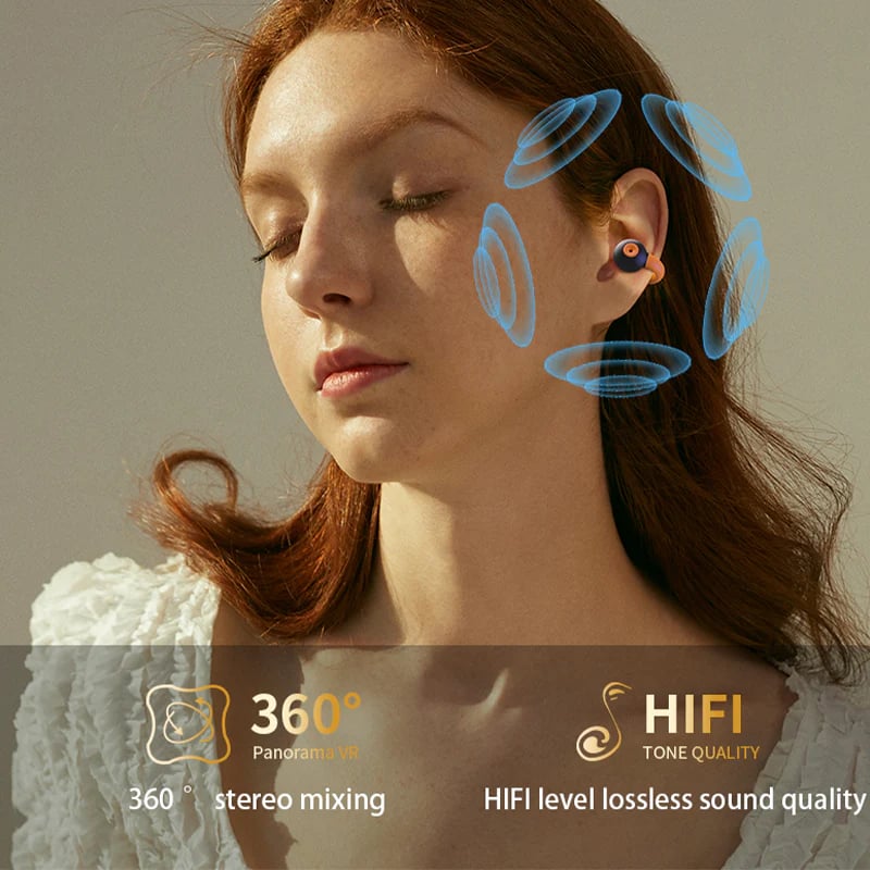 🥰Bluetooth-hodesett med øreklips og digital skjerm🎧
