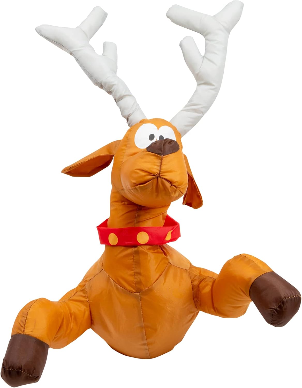 Sett med reinsdyr og julenisse som krasjer