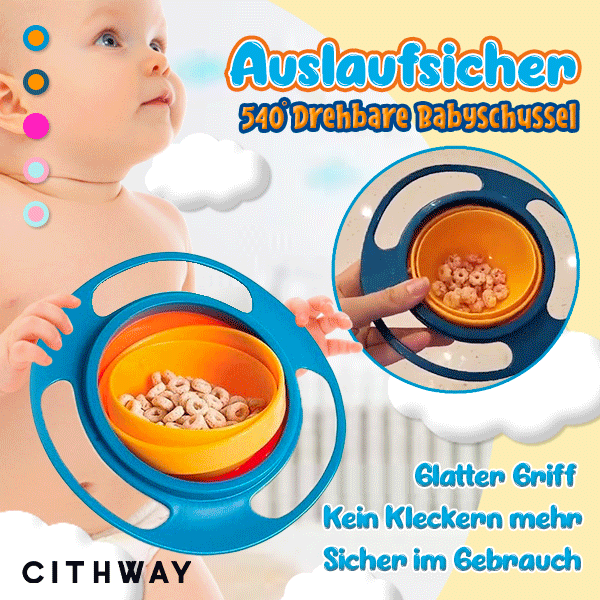 Lekksikker 540° roterende babyskål