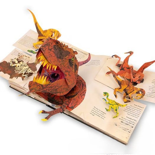 ⏰Historisk Laveste pris: Spar 50%-🦖3D Encyclopedia Prehistorica Dinosaurs📙HARDCOVER