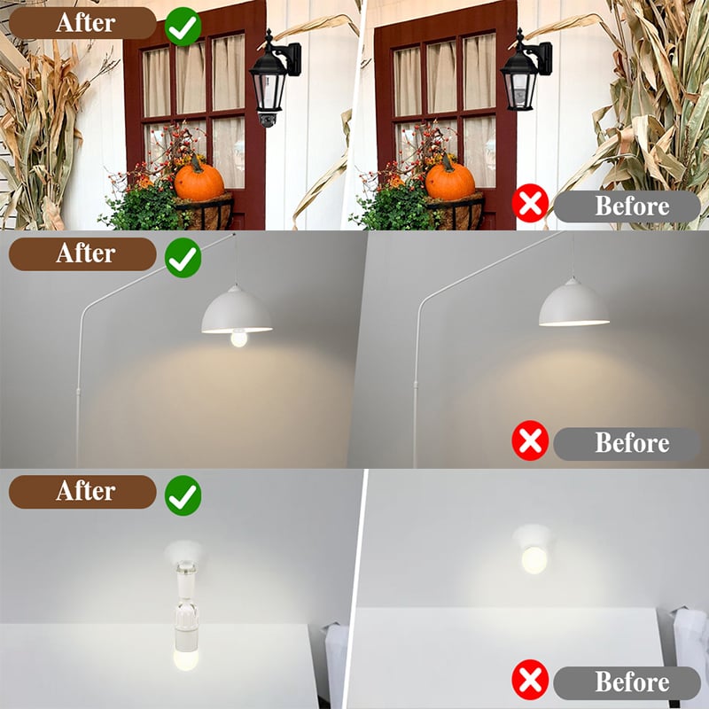 Universal 360° bøybar lyspæreforlenger