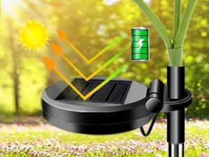 🌻Fabrikk direkte salg 49% avslag - 🌞Solar LED-solsikkehagelys - 29,6 tommer / 74 cm