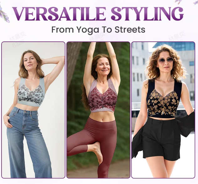 💗 Stor størrelse, synlig rygg, samlende undertøy/Plus-size sømløs ryggforbedrende bh