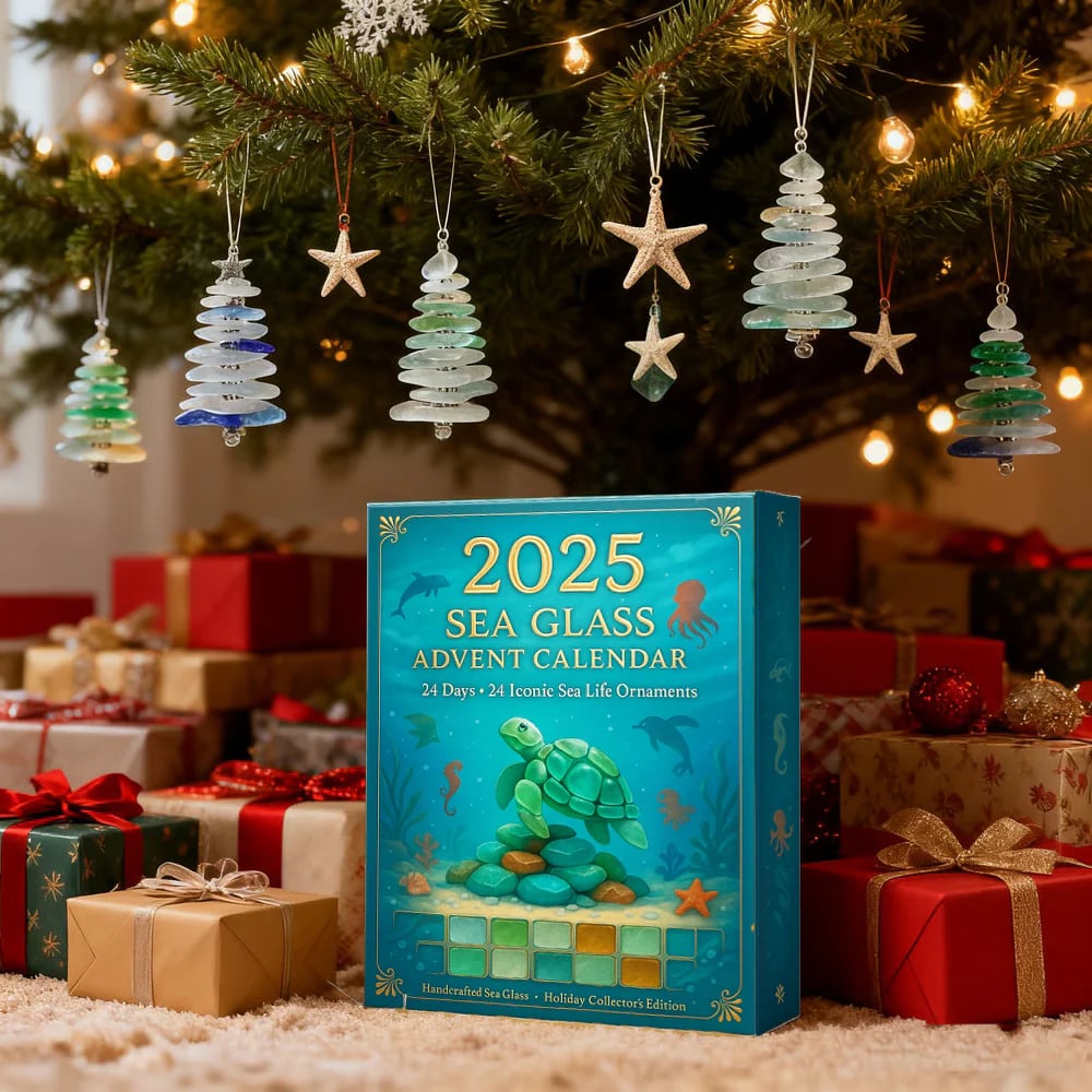 🔥Limited Edition, Only 100 Sets Left! - 🌊2025 Sea Glass Advent Calendar · Ocean Treasures