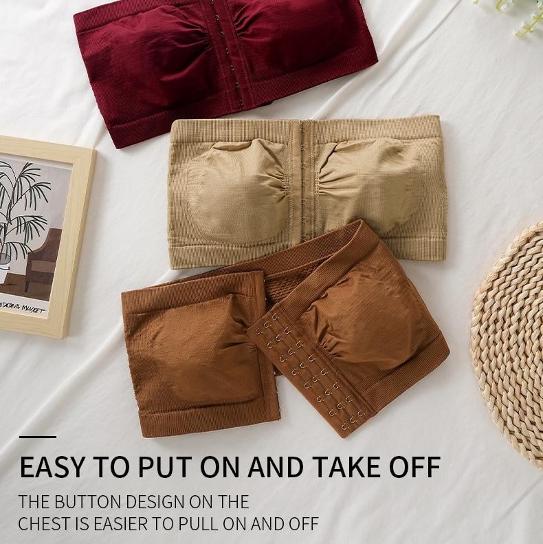 Stor stroppeløs BH med pustende lukking foran