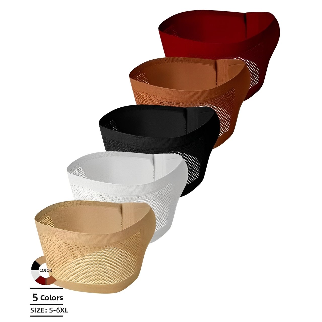 Stor stroppeløs BH med pustende lukking foran