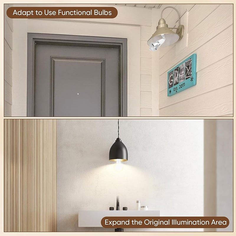 Universal 360° bøybar lyspæreforlenger