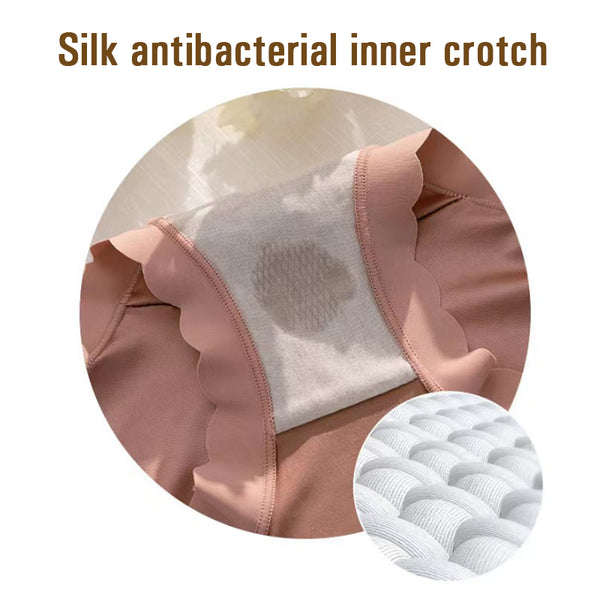 (🎁 2025 nyttår varmt salg 70% rabatt🎁) Pay1 Get 2 (3pack) Premium Satin Antibakteriell Ice Silk Fuktabsorberende truser
