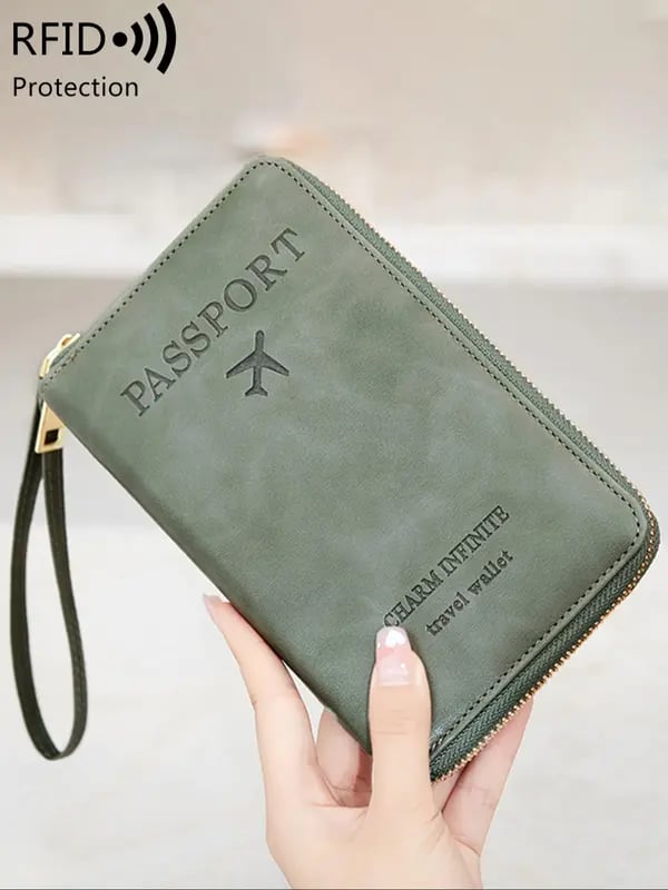 🏆RFID passholder for lommebok/passholder med glidelås