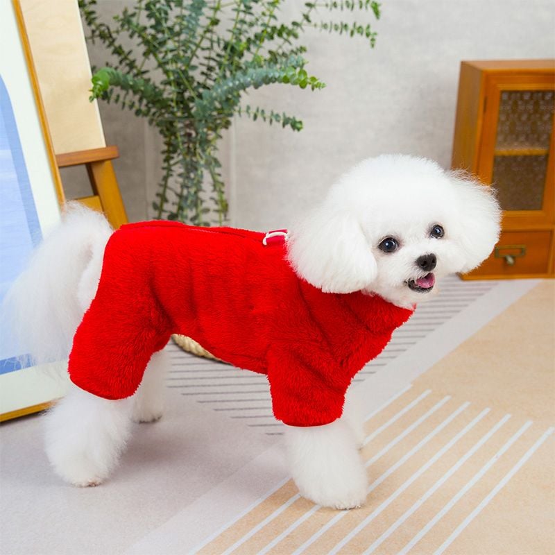 🐶Vinterhundedress med glidelås bak