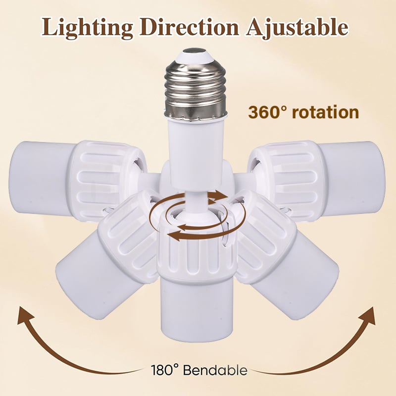 Universal 360° bøybar lyspæreforlenger