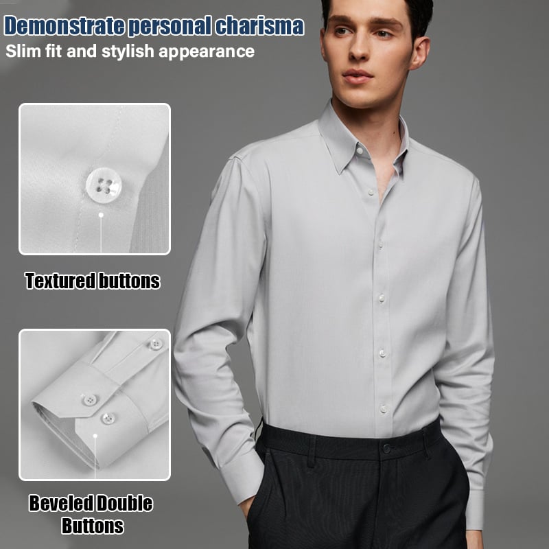 ✨2025 Herre flekkbestandig stretch-antirynkeskjort