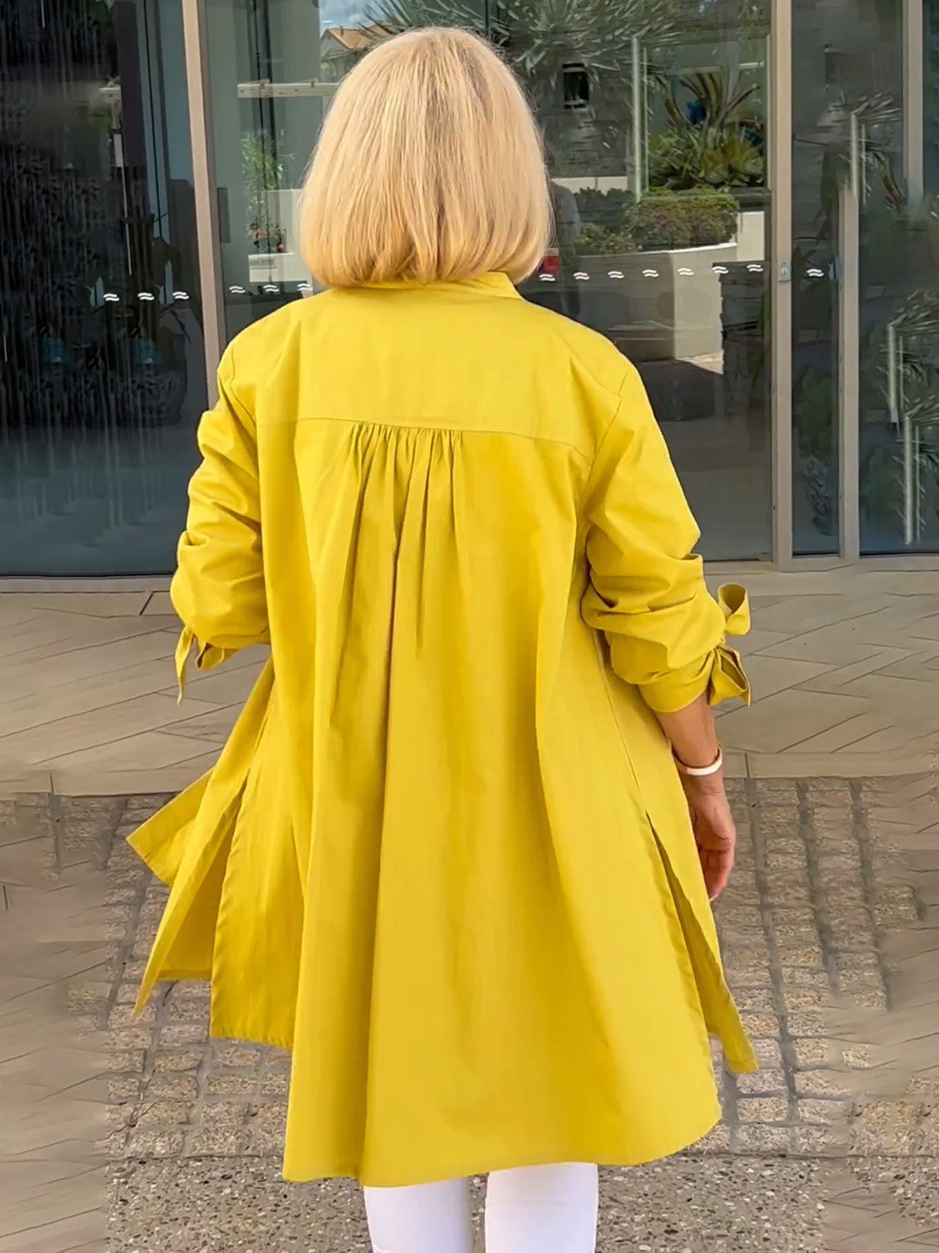 ✨Lange skjortejakker i ensfarget bomull