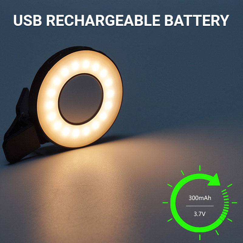 Magnetisk påfyllingslys for ringetelefon med klips