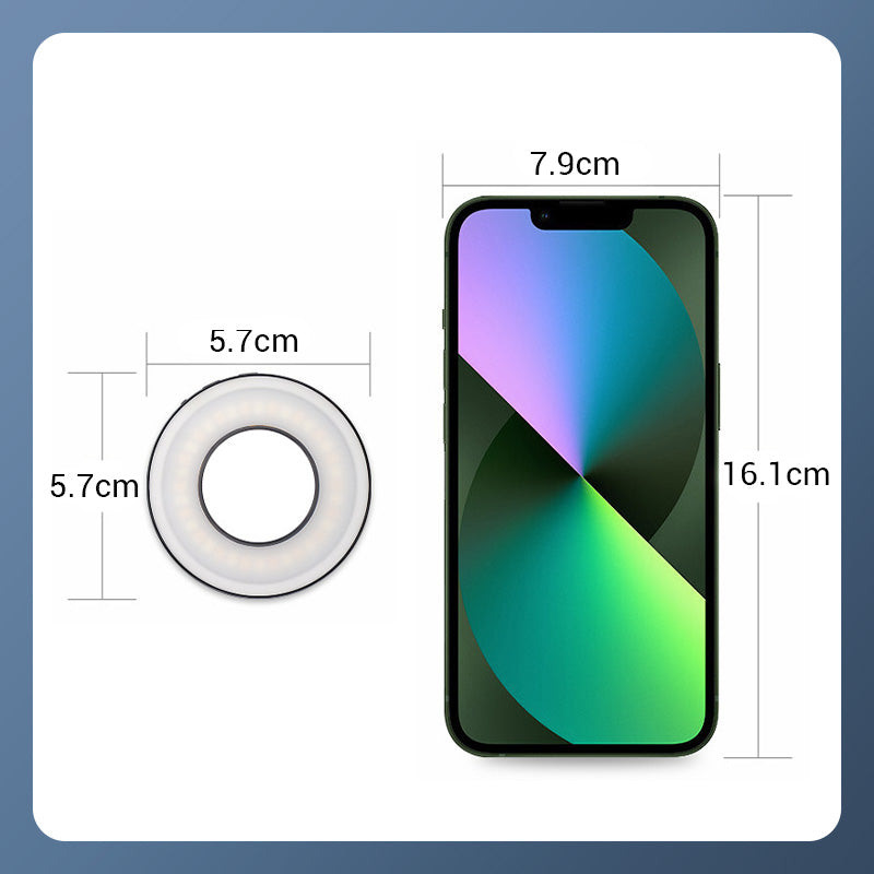 Magnetisk påfyllingslys for ringetelefon med klips