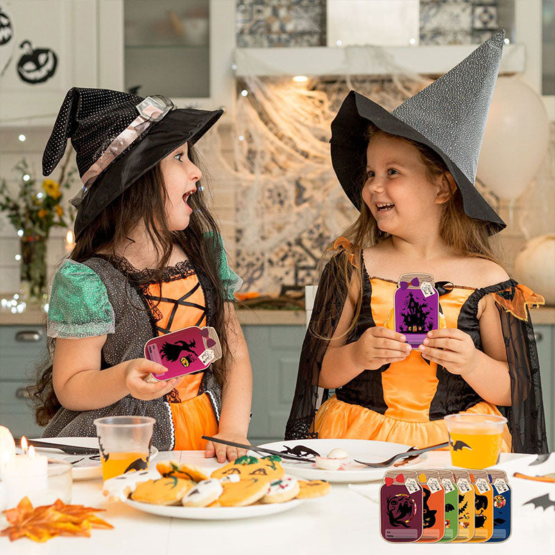 Halloween DIY håndverkskort for barn