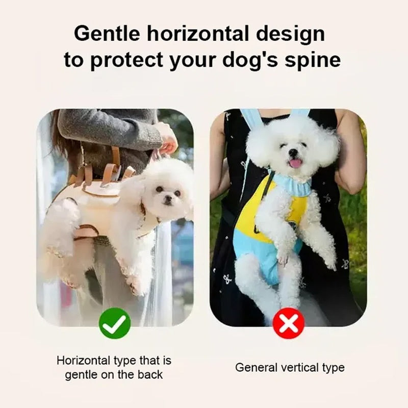 Bærbar, pustende bæresele og ryggsekk for kjæledyr