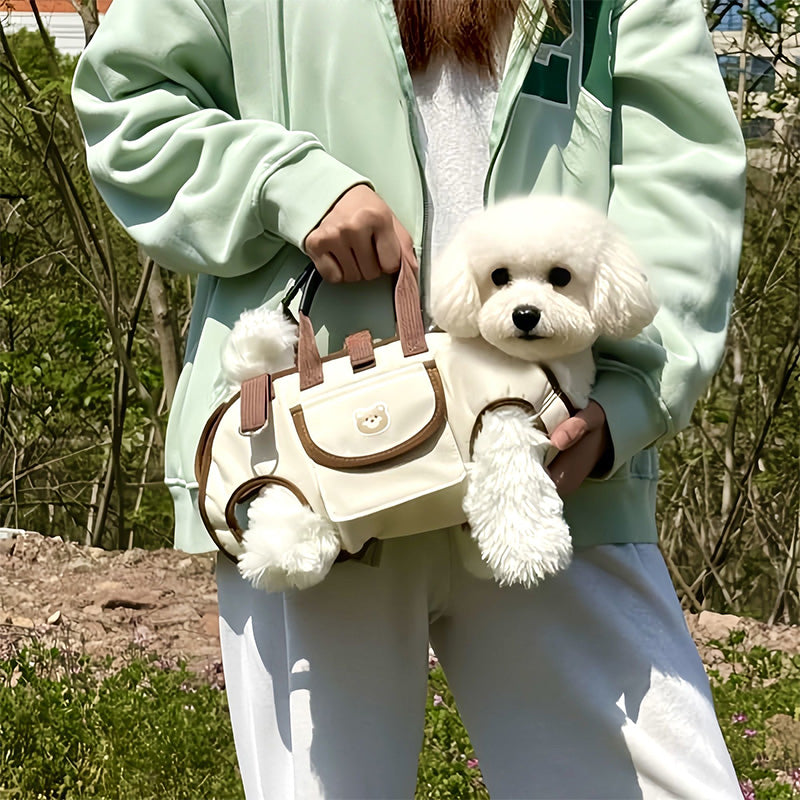 Bærbar, pustende bæresele og ryggsekk for kjæledyr