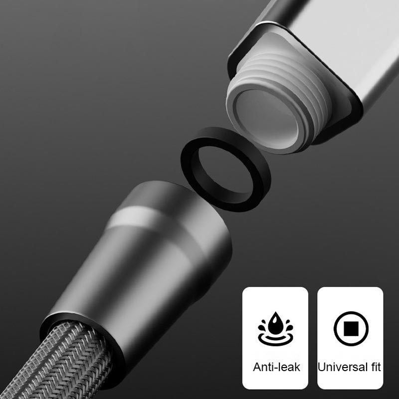 Forbedret eksplosjonssikker flettet dusjslange – lekkasjesikker