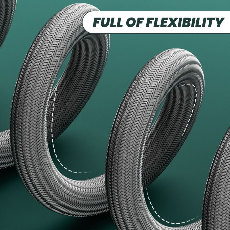 Forbedret eksplosjonssikker flettet dusjslange – lekkasjesikker