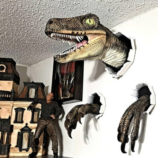 🎉3D-dinosaur-veggdekorasjon🦖